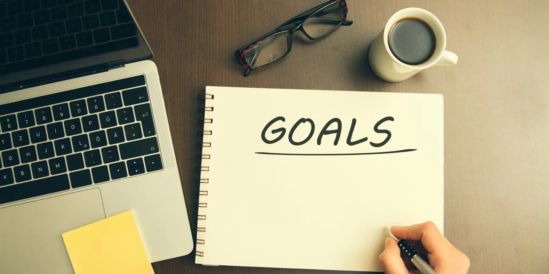 Financial goals planning workspace